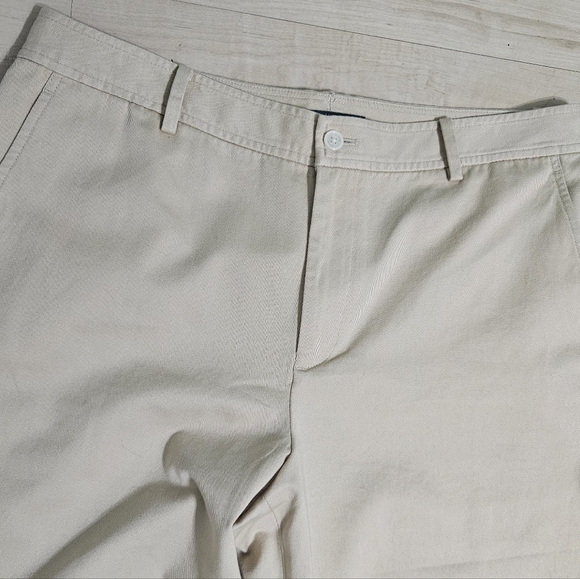 Lauren Ralph Lauren Moreton Hall-F Sand Tan Straight Leg Cotton Pants sz 12 NWT - Picture 6 of 7